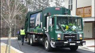 Veolia Enviro Advanced Disposal Mack MRU Heil Rear Load Trash Truck [upl. by Mariandi]