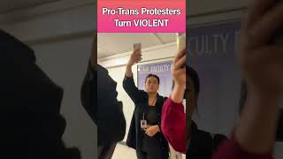 Riley Gaines ATTACKED By Violent ProTrans Protestors [upl. by Towrey868]