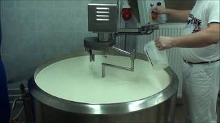 Cheese making 400l milk with Plevnik equipment [upl. by Peggir]