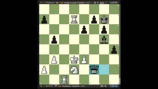 GM Vladimir Fedoseev 🇸🇮 vs GM Julio Sadorra 🇵🇭 Round 5 chess shorts [upl. by Rattray]