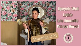 Vintage Romantic Decor  Facebook Marketplace Lights Makeover [upl. by Anhaj]