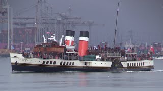 PADDLE STEAMER WAVERELY IN SOUTHAMPTON 080924 [upl. by Eniarral]