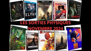 Sorties physiques Novembre 2024 DVD Blu ray 4K Steelbook Coffret [upl. by Eikcin735]