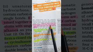 2HYDROCARBON ORGANIC CHEMISTRY MCQ PRACTICE THROUGH NCERT LINENEET25 DREAM MBBS FROM AIIMS DELHI [upl. by Iccir759]