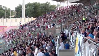 Valletta Supporters Celebrate Goal  Valletta vs Hibs 10 [upl. by Anaujik304]