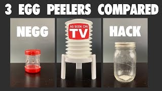 Egg Peeler Showdown Negg vs Eggstractor vs Hack [upl. by Gievlos480]