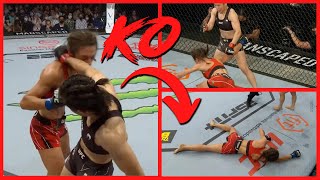 Zhang Weili RETIRA a Joanna Jedrzejczyk con un BRUTAL K0 [upl. by Kathie445]