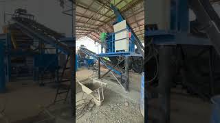 how to feeding cement into JS500 mixer hopper for big automatic block production machine mixer [upl. by Frissell]