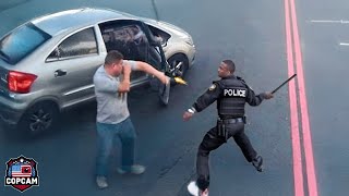 MOST SHOCKING Moments Police Vs Road Rage Drivers Caught on Dashcam [upl. by Corenda]