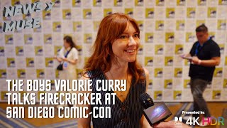 The Boys Valorie Curry Talks Firecracker at San Diego ComicCon [upl. by Enniroc820]