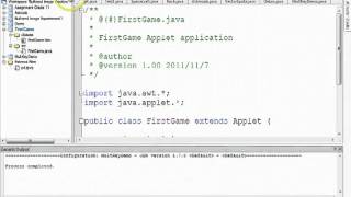 Java Applet Example Video 110  JCreator IDE [upl. by Bamberger]