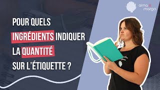 QUANTITES SUR LES ETIQUETTES ALIMENTAIRES  Les règles pour rédiger la liste des ingrédients [upl. by Schonfield]