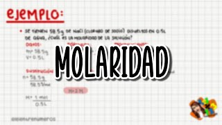 Q MOLARIDAD  LEI ENTRE NUMEROS [upl. by Mcgaw19]