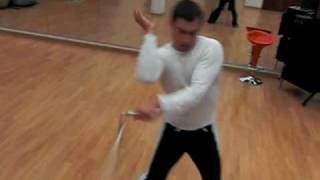 alan delabie nunchaku trainning [upl. by Colette183]