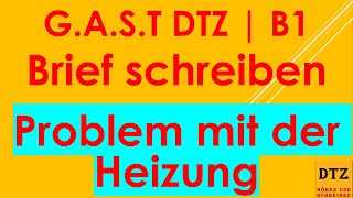 GAST DTZ B1 Briefe schreiben Prüfung B1 Neu 2024 [upl. by Baniez]