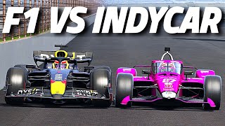 F1 vs INDYCAR On The INDIANAPOILIS Oval [upl. by Callahan]