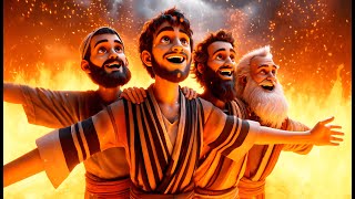 Shadrach Meshach and Abednego in the fiery furnace 🔥 Kids bible story [upl. by Thorndike552]