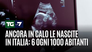 Ancora in calo le nascite in Italia 6 ogni 1000 abitanti [upl. by Aimas]