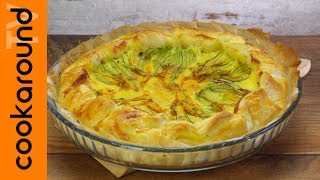 Torta salata ai fiori di zucca [upl. by Ferro]