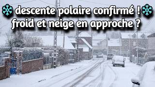 ❄️DESCENTE POLAIRE CONFIRMÉE sur la FRANCE  TEMPETES DE NEIGE ❄️ [upl. by Hgielime680]