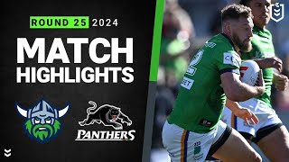 NRL 2024  Raiders v Panthers  Match Highlights [upl. by Culbert]