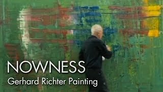 Gerhard Richter Painting watch the master artist at work [upl. by Natfa]