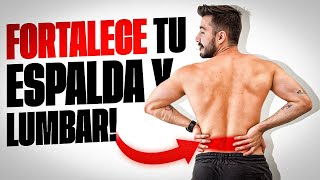 💪 Ejercicios para Fortalecer Espalda y Lumbar  Adulto Mayores  30 minutos [upl. by Hoashis]