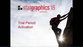 Statgraphics 18 Trial Period Activation [upl. by Refinaj]