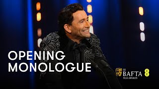 David Tennants hilarious opening monologue  EE BAFTA Film Awards 2024 [upl. by Mchail]