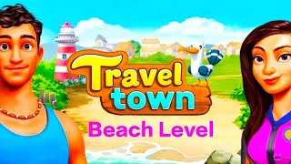 Travel Town Beach Level Gameplay Level Upto 5 games traveltown travel mobilegame [upl. by Dalila]