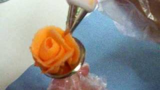 cake decorating making roses with icing [upl. by Mortie]