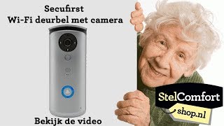 WiFi deurbel met camera  Secufirst  StelComfortshopnl [upl. by Goldina342]