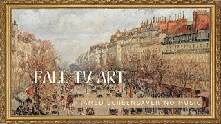 4K Vintage Art Frame Screensaver Fall Painting [upl. by Nealon]