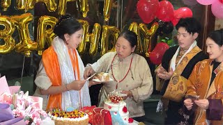 Beautiful Tibetan lady  Sulas birthday party some highlights [upl. by Chandler]