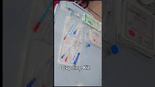 Central venous catheter Kit CVP line shorts kidneydisease cvp youtuneshorts [upl. by Cirdahc75]