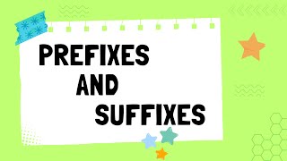 Prefixes and Suffixes  English Grammar  The Study Corner  prefixes suffixes grammar [upl. by Cirillo676]