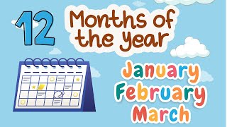 12 Months Of The Year  Months Spellings With Pronounciation For Kids Pre School kids [upl. by Darnoc711]