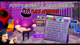 Poppy Barrys Prison Run Speedrun Roblox OBBY [upl. by Jankey792]