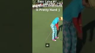 East Lake on PGA Tour 2K21 Hole 1 Hardest Green Conditions Is Tough [upl. by Halfdan]