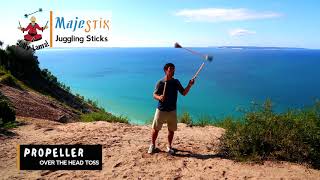 Juggling Devil Sticks Tricks at Sleeping Bear Dunes National Park [upl. by Cire]