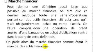 Économie monétaire S3 partie 7 quot le marché financier quot [upl. by Ferino707]