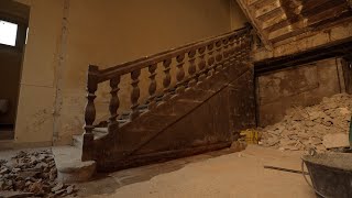 Removing Concrete to Expose the Original Staircase [upl. by Erdne]