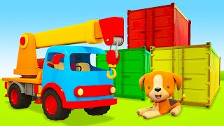 Helper Cars cartoons for kids amp Full episodes of a baby cartoon Learn colors amp big trucks for kids [upl. by Lorenzo]