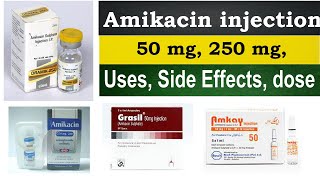 amikacin injection uses in hindi amikacin injection 250mg 50 mg Uses side Effects Dosage [upl. by Cormier]