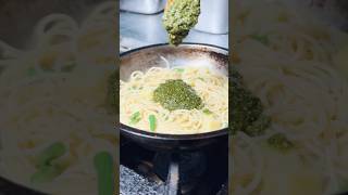 Pesto genovese pasta pasta shorts youtubeshorts cheflife viralvideo [upl. by Ydnelg912]