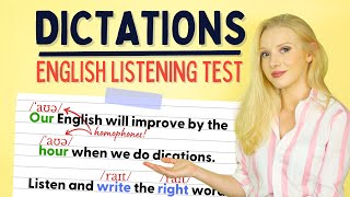 English Dictation Practice  Listening Test MAX SCORE 71 [upl. by Amaleta]