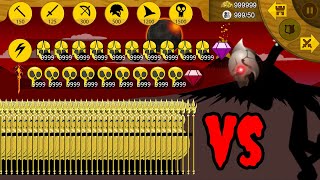 Stick War Legacy  Final BOSS VS 9999 Golden Spearton amp Griffon  Stick War Legacy Fight  KasubukTQ [upl. by Danielson]