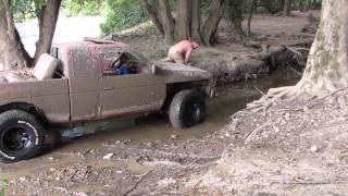 Nissan D21 SE 4 wheeling ohio 4x4 mudding [upl. by Lhary]