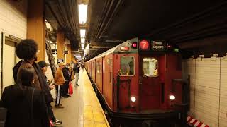 RARE MTA R33R36 Redbirds Bypassing 36 Street  4th Avenue [upl. by Baker]