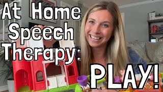 HOW TO PLAY WITH A CHILD USING SPEECH amp LANGUAGE SKILLS At Home Therapy for Late Talking Toddlers [upl. by Allerbag]